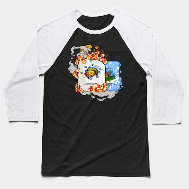 Presearch - The Token Burn NFT Baseball T-Shirt by Prefiliate